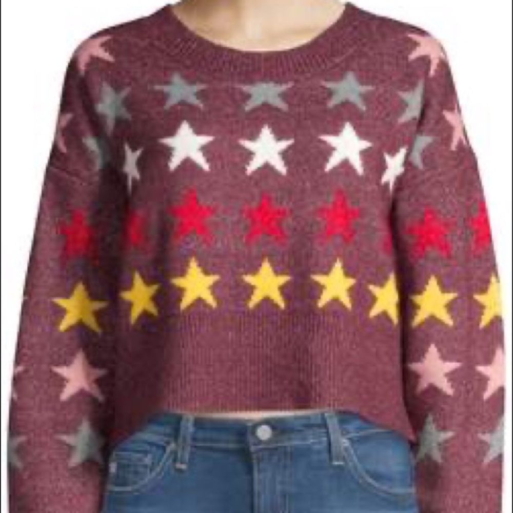 Wildfox rainbow star sweater (small)